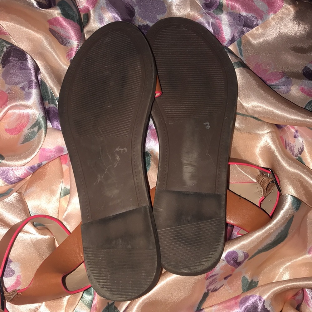 Petula Flats by Steve Madden in Rust/Burnt Orange with Neon Pink Lining - Picture 6 of 7